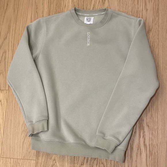 Lounge apparel small crewneck sweater, light green - Picture 3 of 7